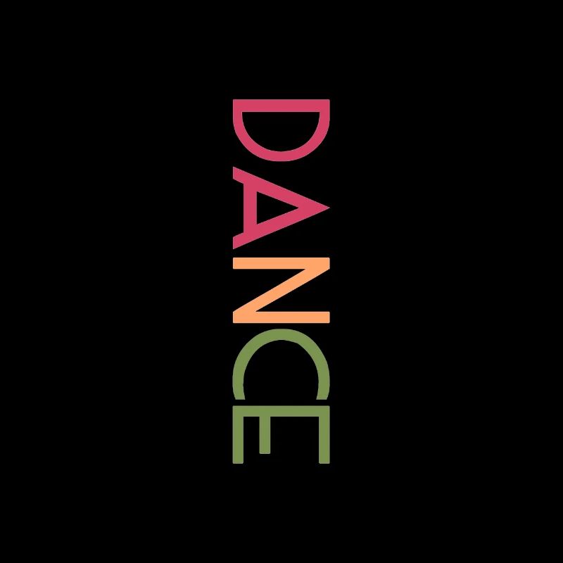 DANCE Design - Bunte Buchstaben Kunst