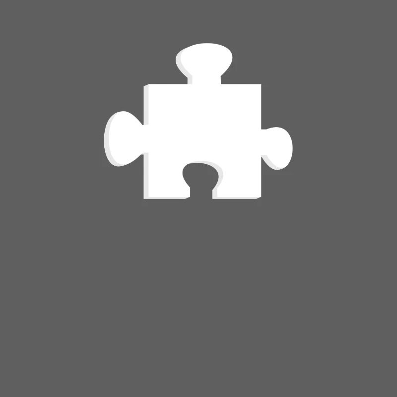 A White Puzzle Piece Puzzle Queen Puzzle King