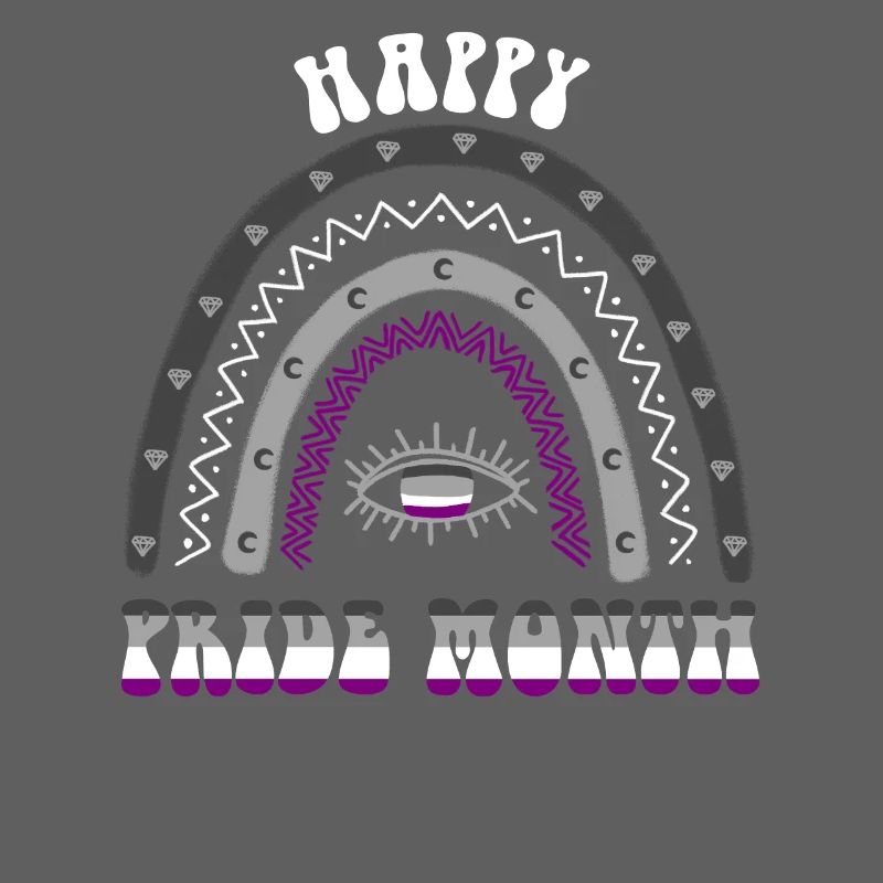 Boho Regenbogen Happy Pride Month Asexuell