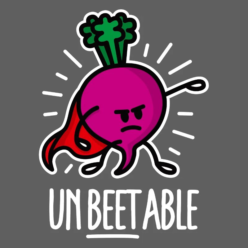 Drôle de betterave Betterave Super-héros Jeu de mots Dessin animé