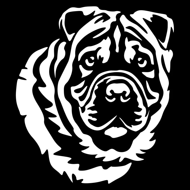 Shar-Pei Kopf "Black Edition"