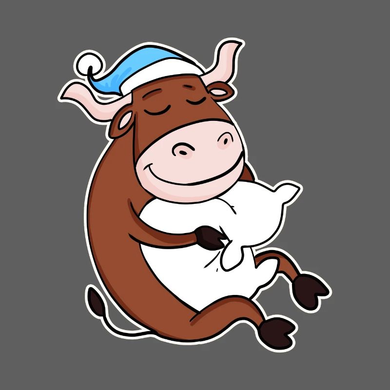Bœuf avec oreiller et bonnet de couchage