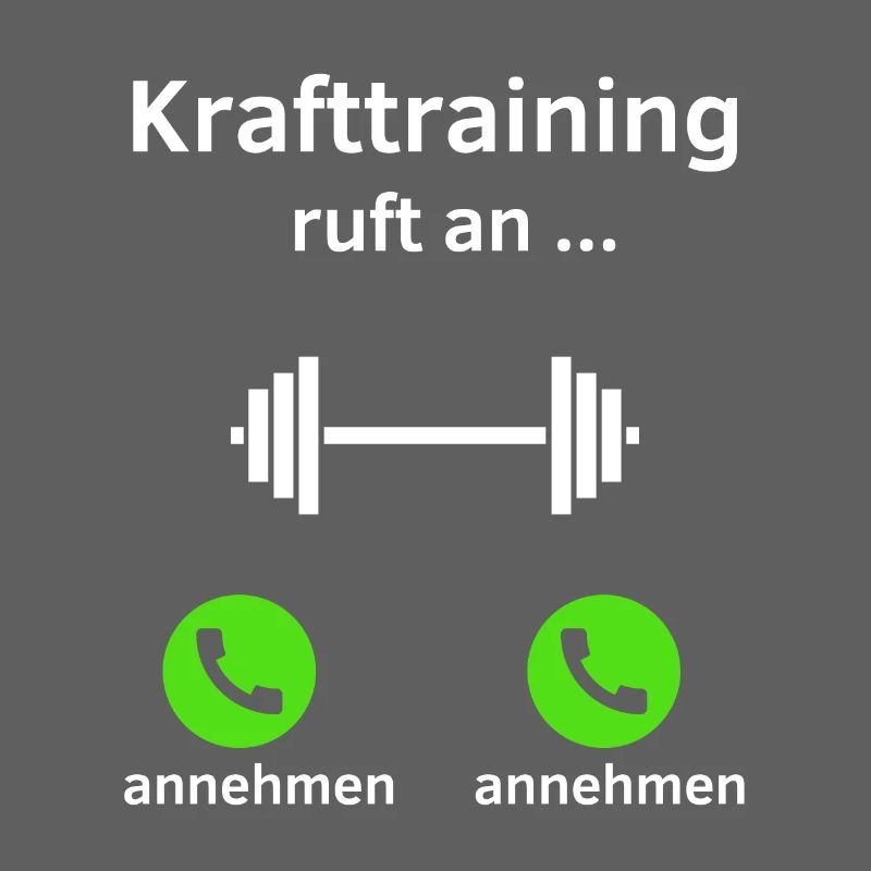 Krafttraining ruft an - annehmen oder annehmen?