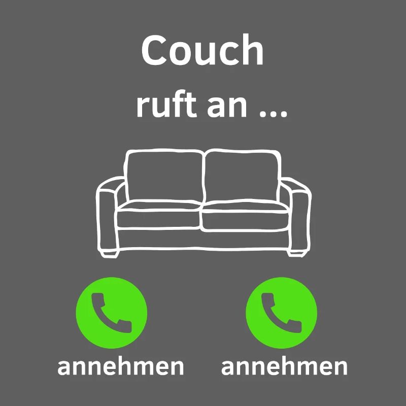 Couch ruft an - annehmen oder annehmen?