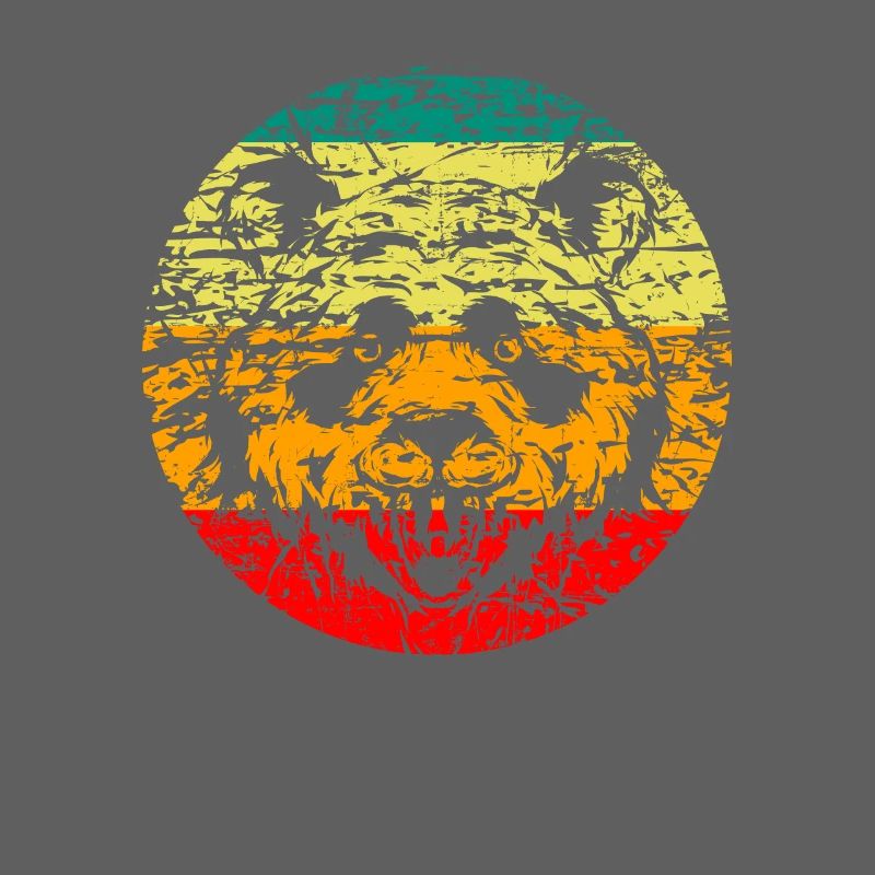 Panda Kopf retro