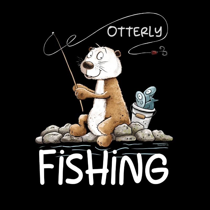 Droll Angler Otter Pêche Dicton Pêche