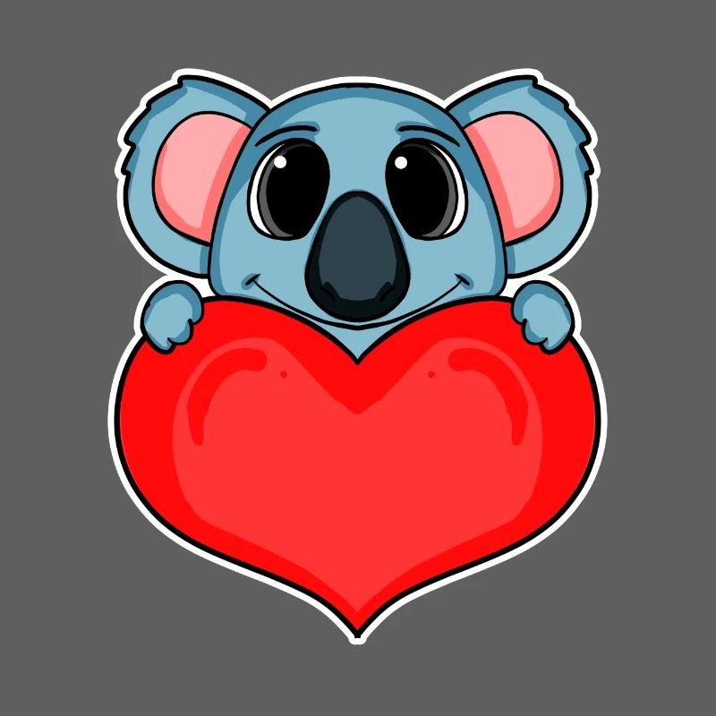 Koala mit Herz - Liebe Romantisch