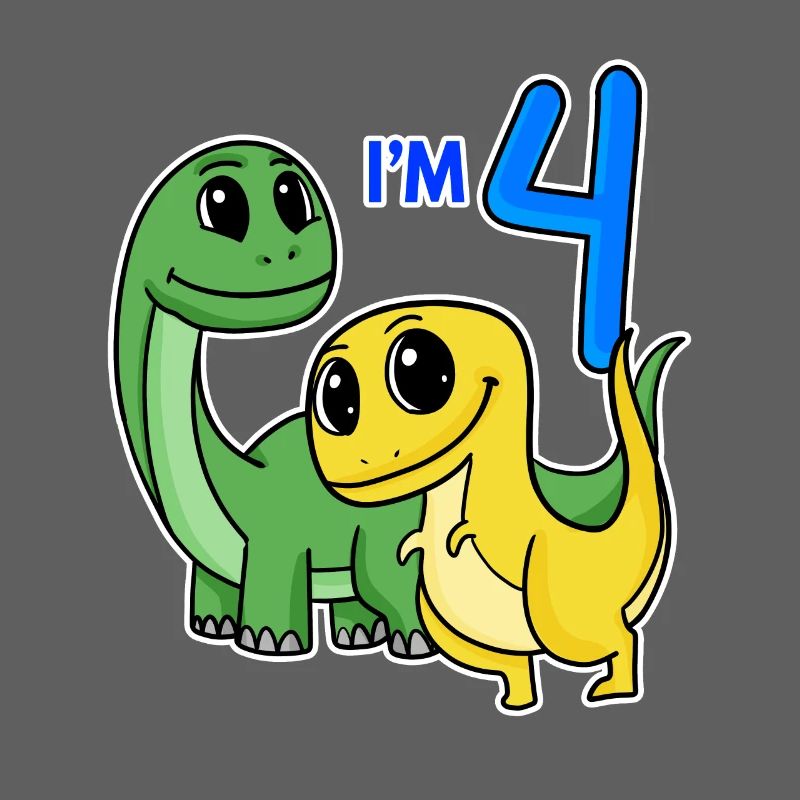 4 ans - Dinosaure de 4e anniversaire