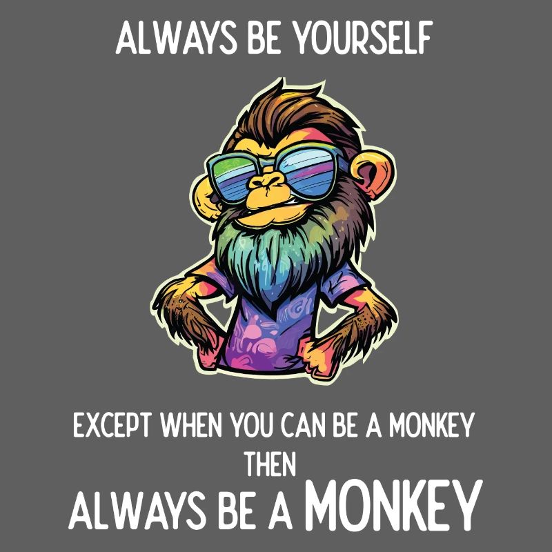 Sei immer ein Affe