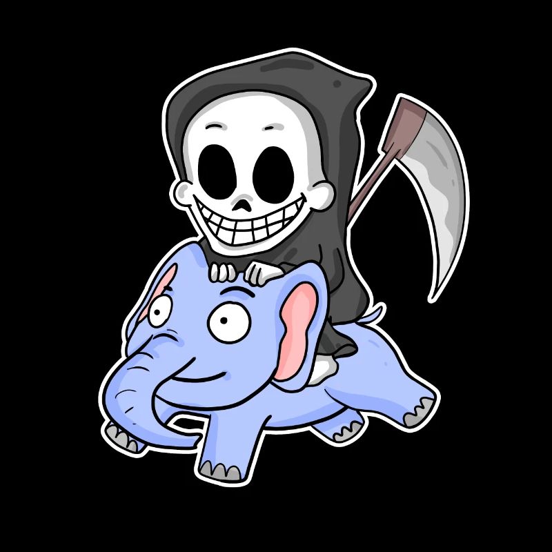 Sensenmann Elefant