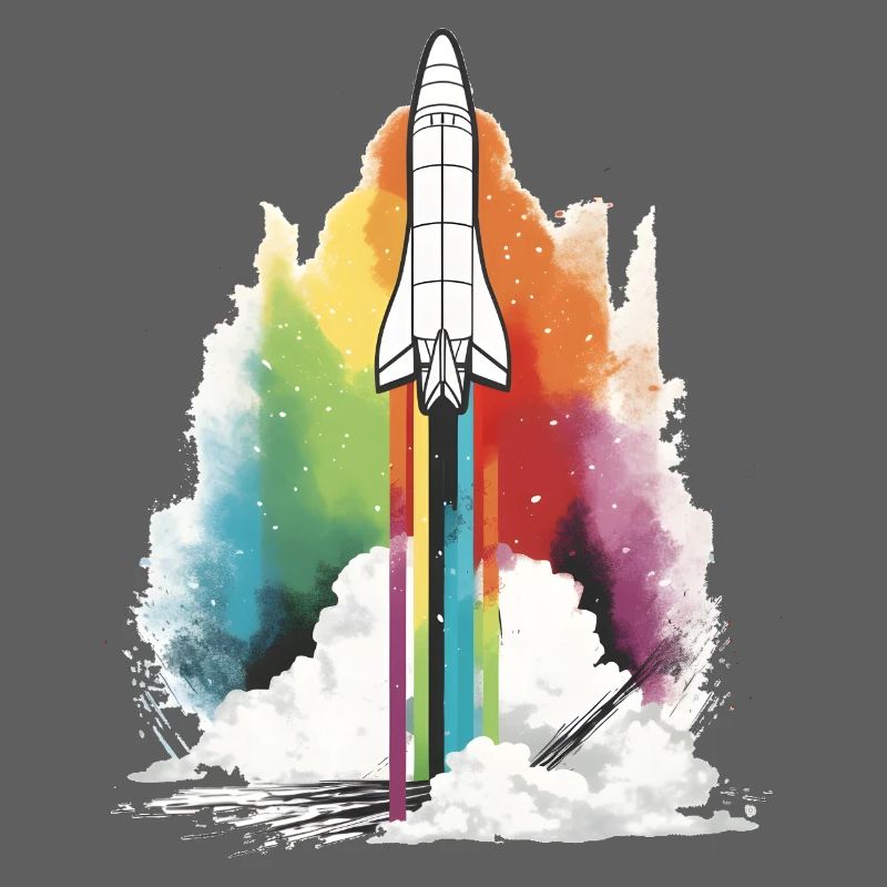 Fusée arc-en-ciel