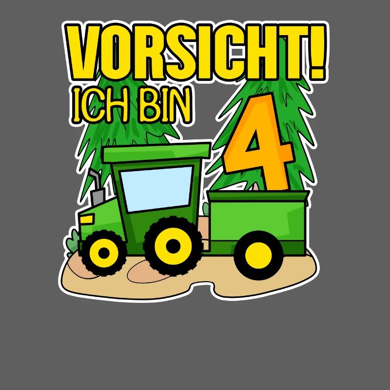 Traktor 4 Jahre Junge 4. Geburtstag Sohn