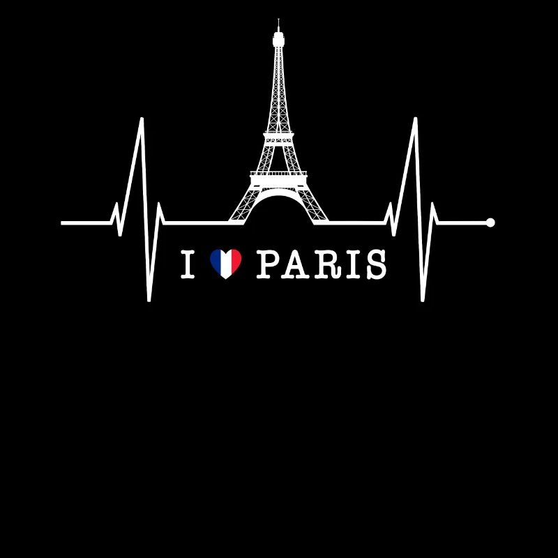 Paris Skyline Herzschlag Eiffelturm Frankreich