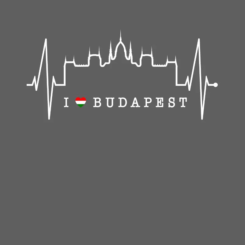 Budapest Skyline Herzschlag Ungarn Herz Budapester