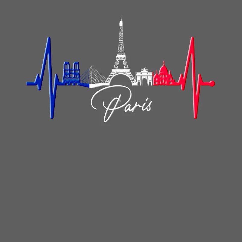 Paris Skyline Herzschlag Eiffelturm Frankreich
