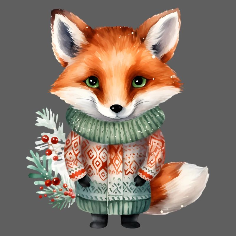 Winterfuchs im Pullover