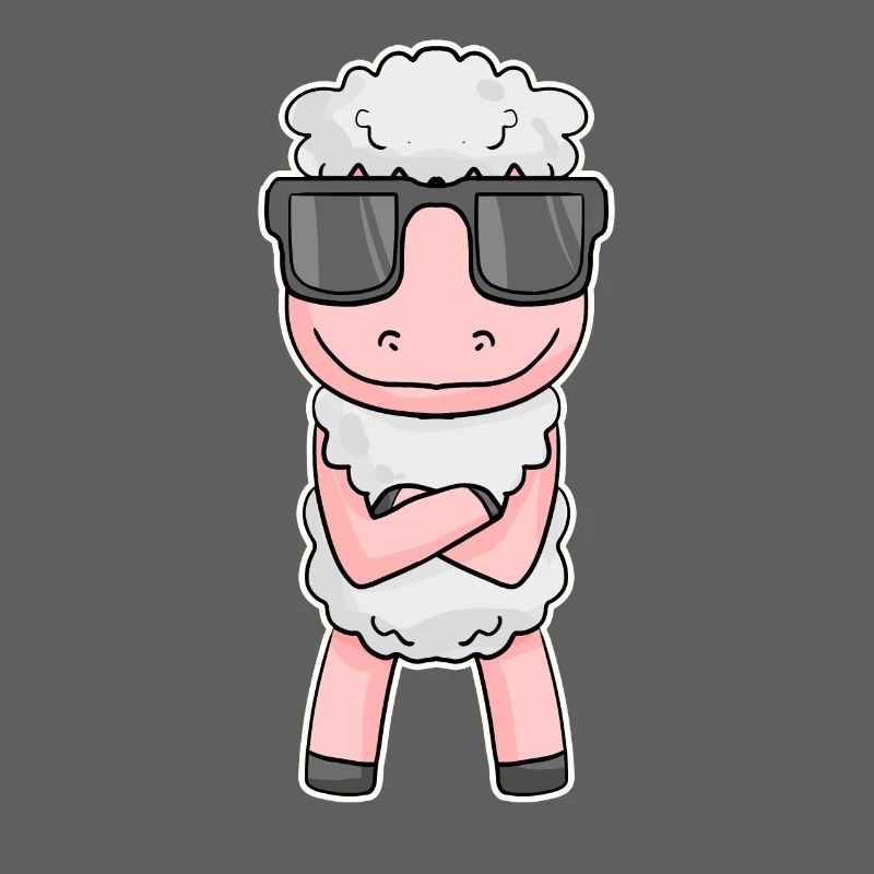 Sheep with glasses