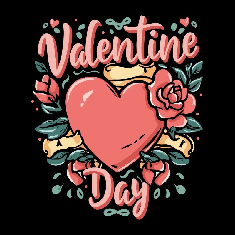 Valentinstags-Blumenherz