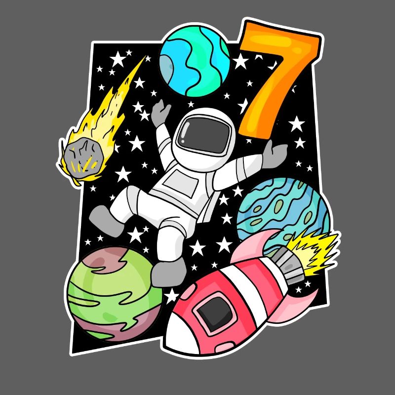 7 Garçon d’anniversaire astronaute