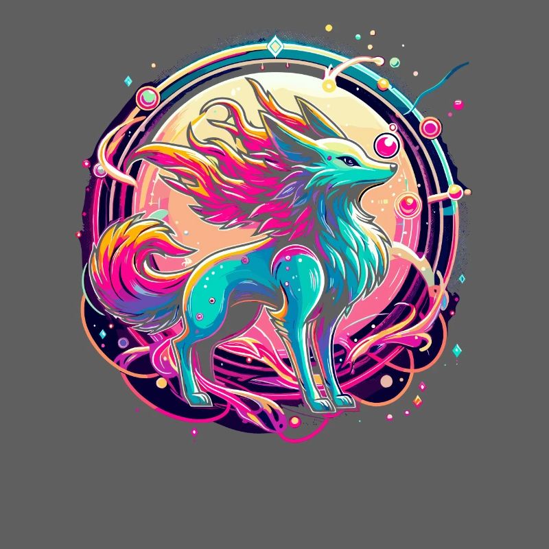 Psychedelic Fox Art