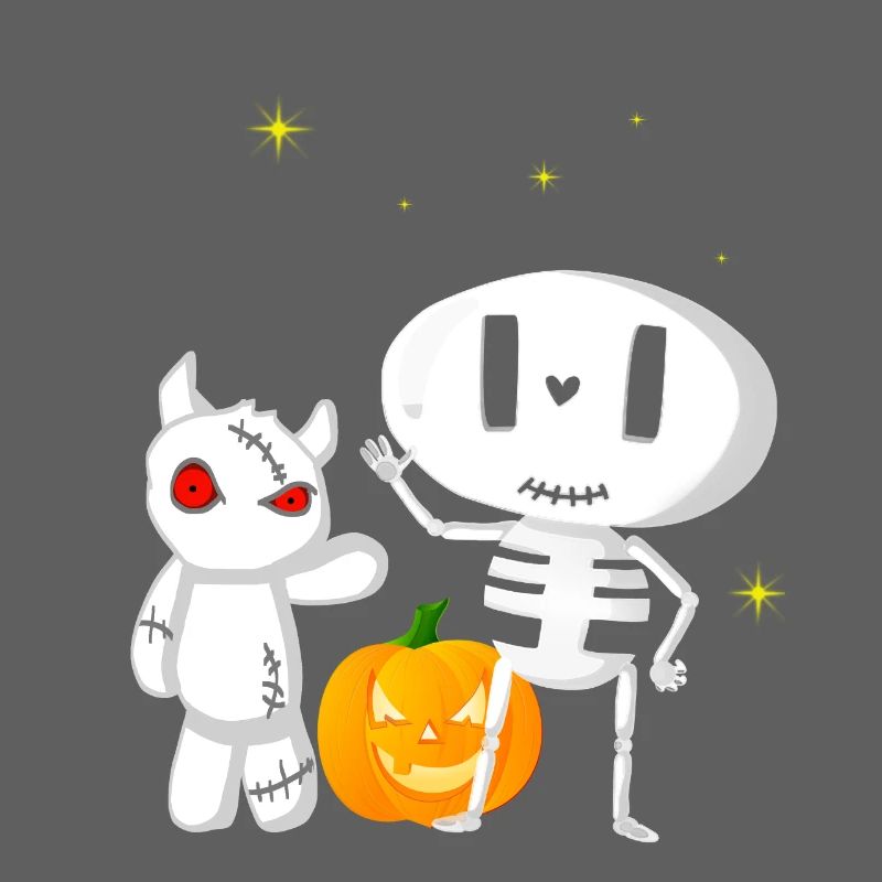 Halloweengesellschaft Gespenst und Monsterchen