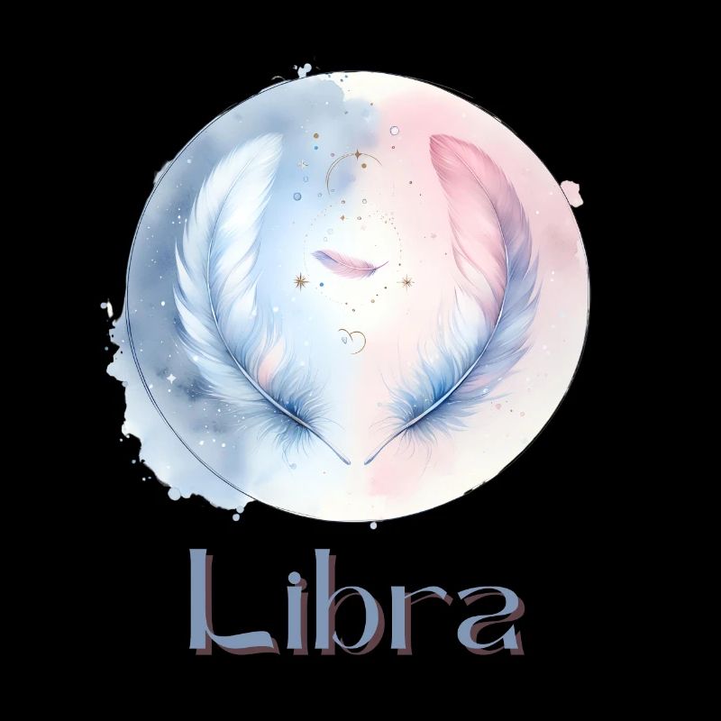 Elegantes Libra Sternzeichen Aquarell Geschenk