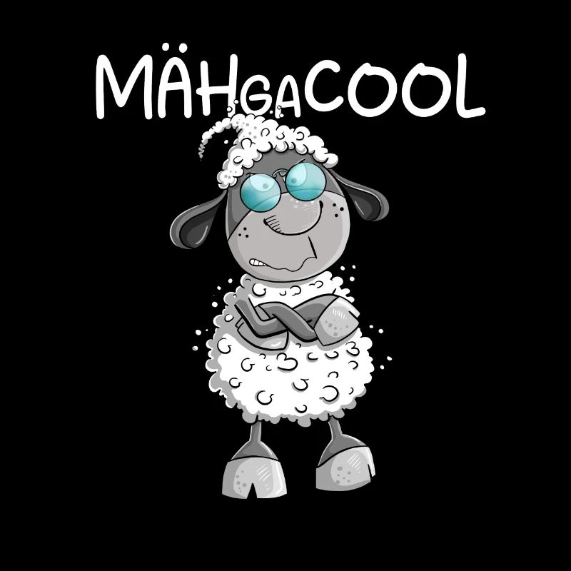 Megacooles Schaf I Mähgacool Wortspiel