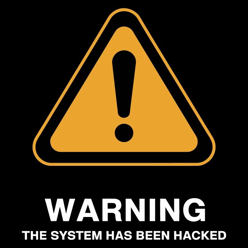 Icône d’avertissement du système piraté