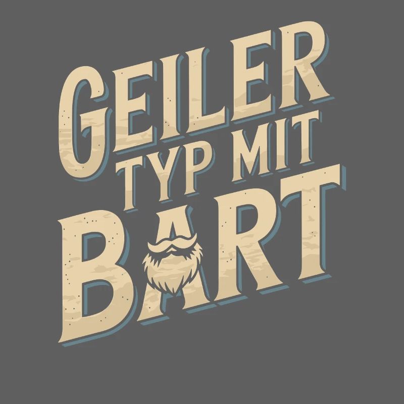 Geiler Typ Mit Bart Bartträger Barbier Vollbart
