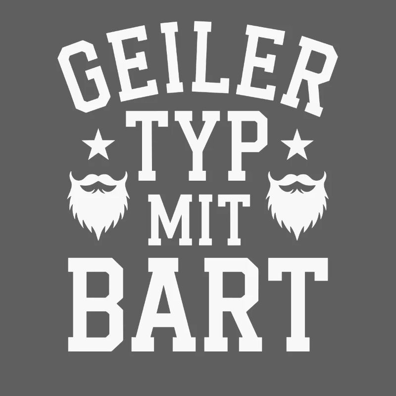 Geiler Typ Mit Bart Bartträger Barbier Vollbart