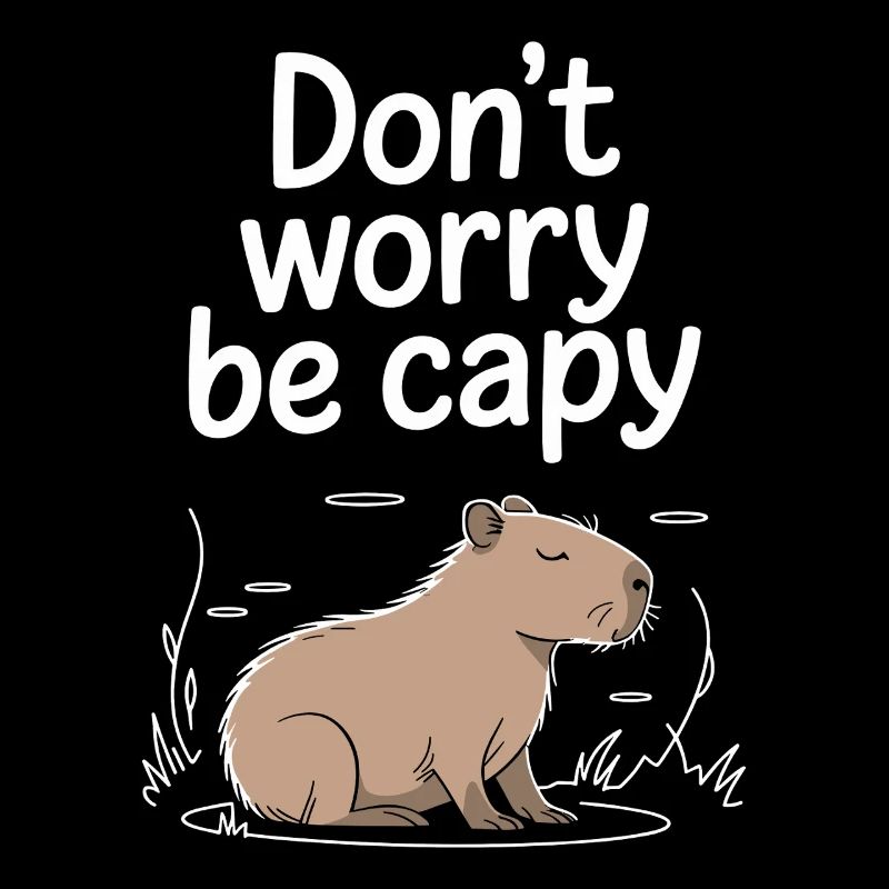 Capybara Ne vous inquiétez pas Be Capy Capybara Rongeur