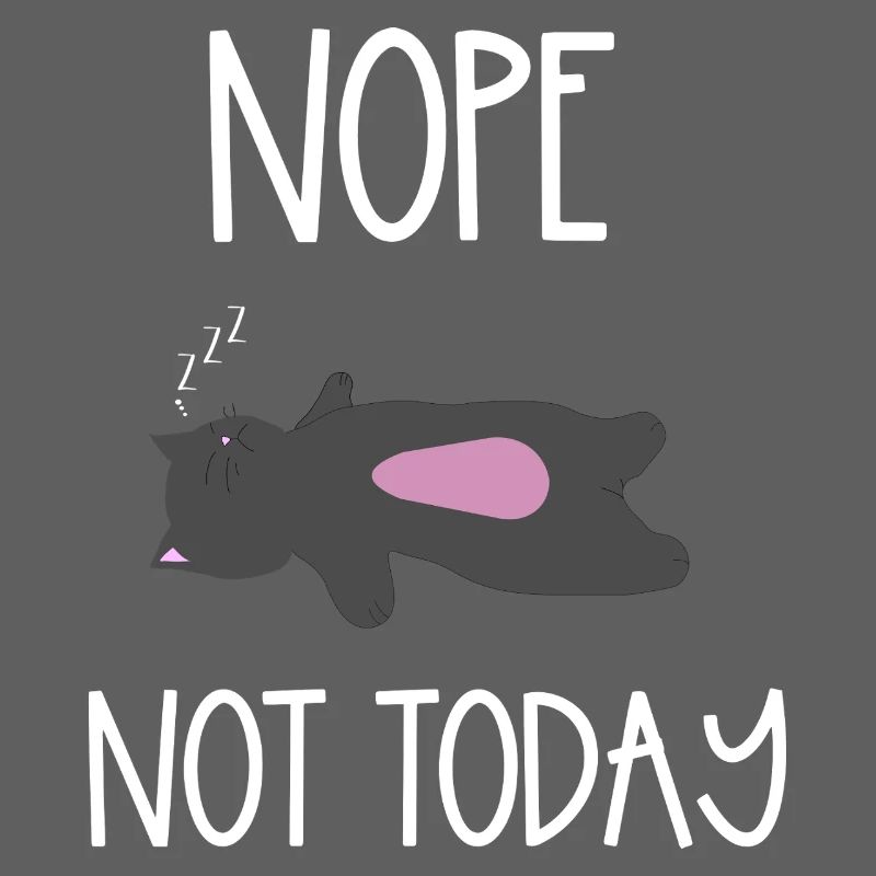 Nope Not Today Sleepover Illustration