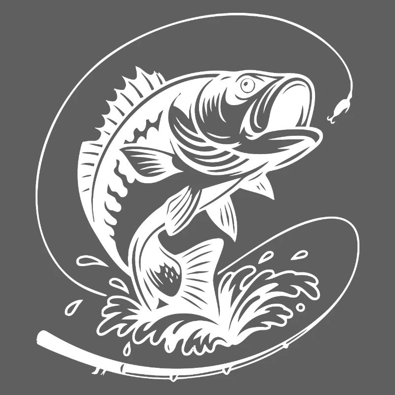 Dynamic Bass Fish Illustration