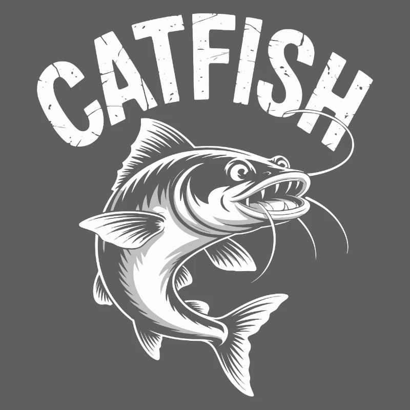 Conception de pêche d’aventure au poisson-chat