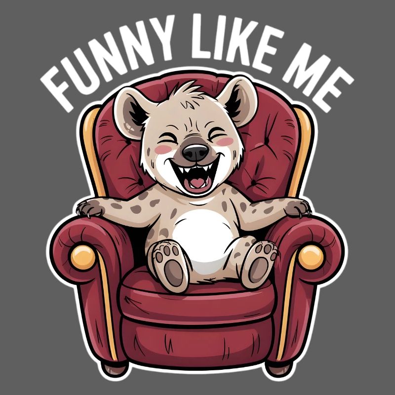 Niedliche Hyäne Comicfigur