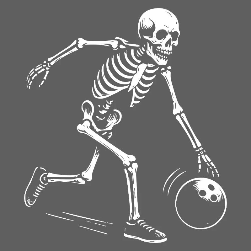 skeleton bowling team gift