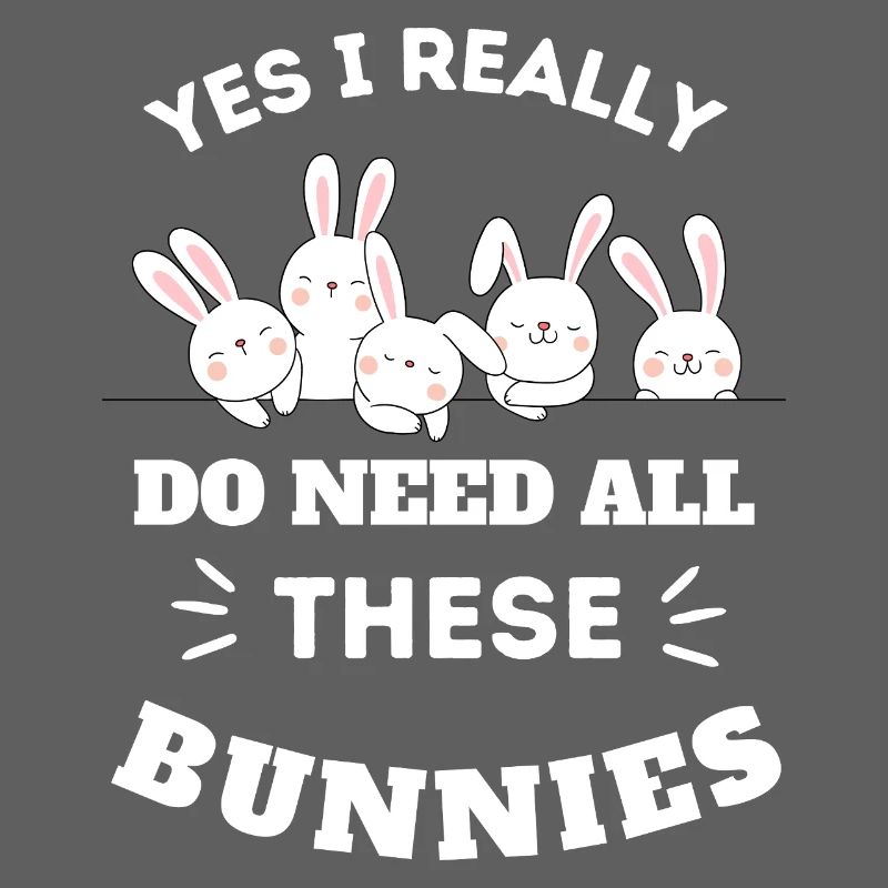 Whimsical Bunny Squad Tee Design
