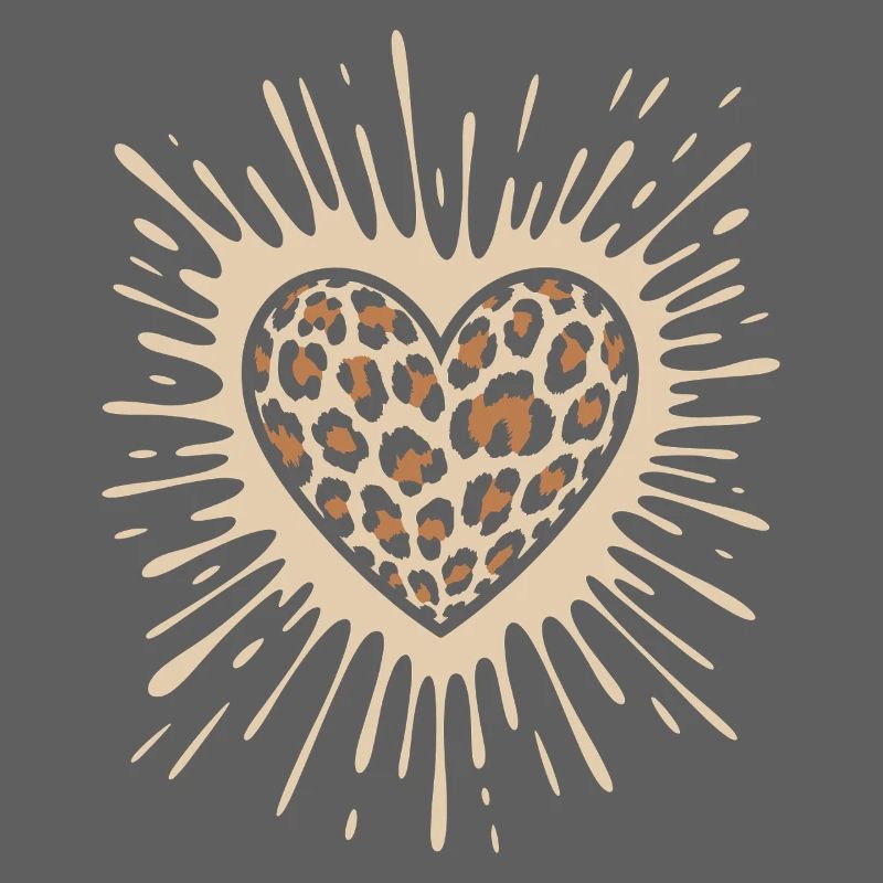 Herz im Leopardprint