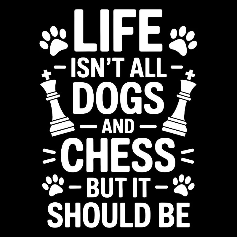 Schach Spruch Schachspieler Hunde Schach Geschenk