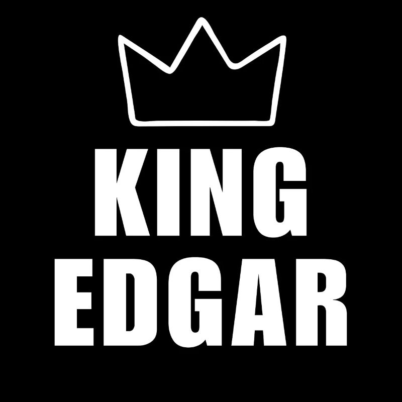 Edgar Name mit Buchstabe E - King Crown Shirt