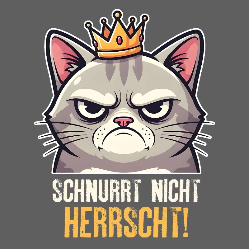 Grumpy Katze Herrscher Design
