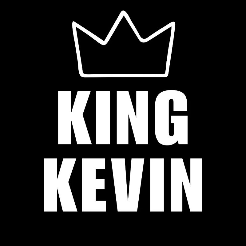 Kevin Name mit Buchstabe K - King Crown Hemd
