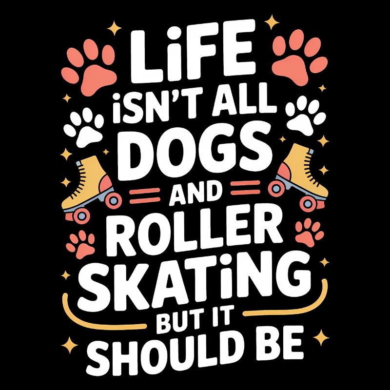 Roller Skating Spruch Hund Lustig Skating Geschenk