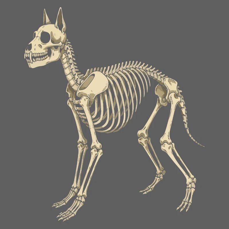 Canine Skeleton Blueprint