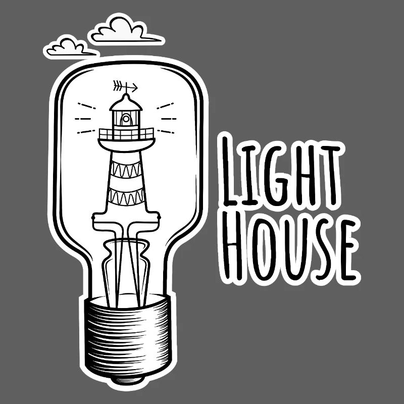Leutchtturm in einer Glühbirne - Phare