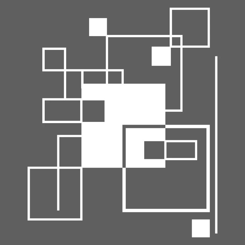 Geometric Gridline Mosaic composition