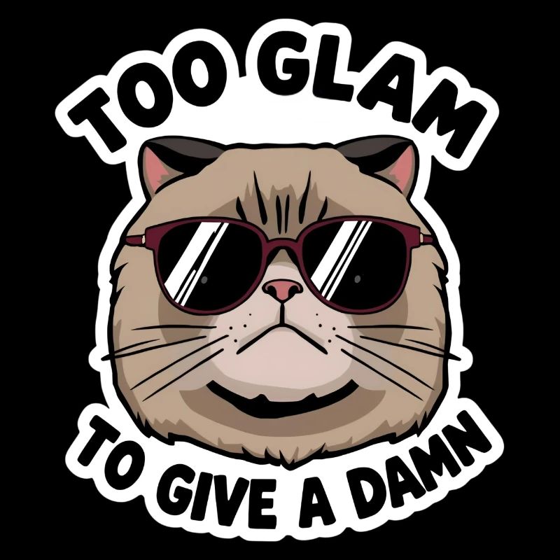Chat Cool Trop Glam Pour S’En Soucier