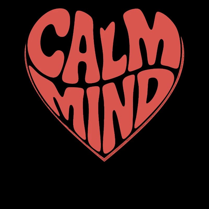 Calm Mind – Retro Heart Design