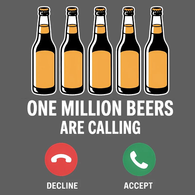 One MIllion Beers is calling - Funny Drinking Mem