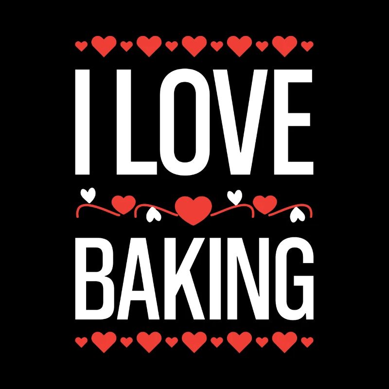 I Love Baking Hearts